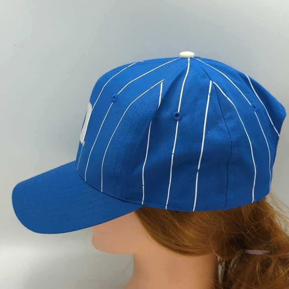 Vintage Duke Blue Devils Top of the World Pinstripe Hat Blue White Snapback